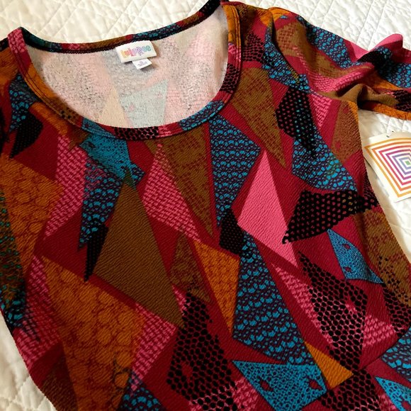 LULAROE || nicole geometric dress - Picture 3 of 4